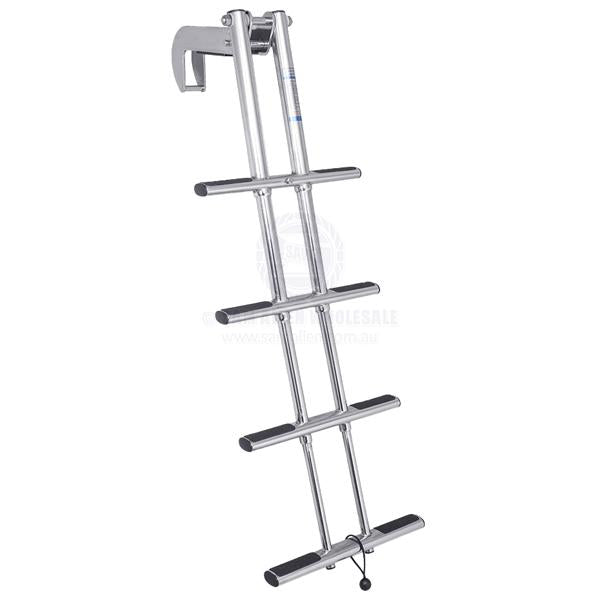 LADDERS - REMOVABLE TELESCOPIC - 4 STEPS - STAINLESS STEEL - HOOK OVER