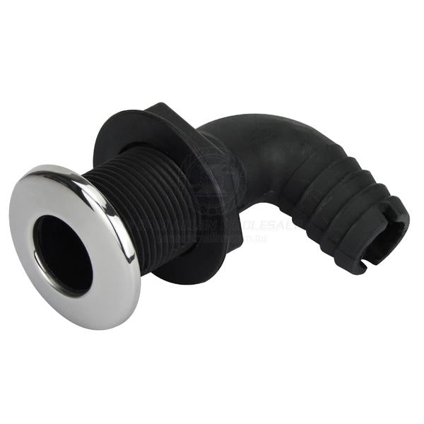 SKIN FITTINGS - 90° HOSE TAIL - NYLON & S/S