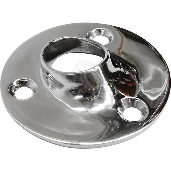 HAND RAIL BASES - WELD ON - ROUND - S/S