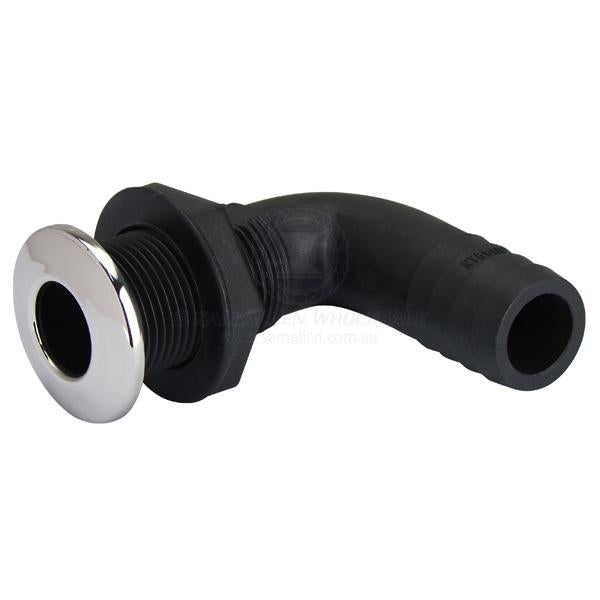 SKIN FITTINGS - 90° HOSE TAIL - NYLON & S/S