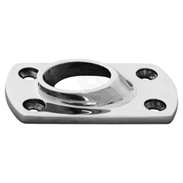 HAND RAIL BASES - WELD ON - RECTANGULAR - S/S