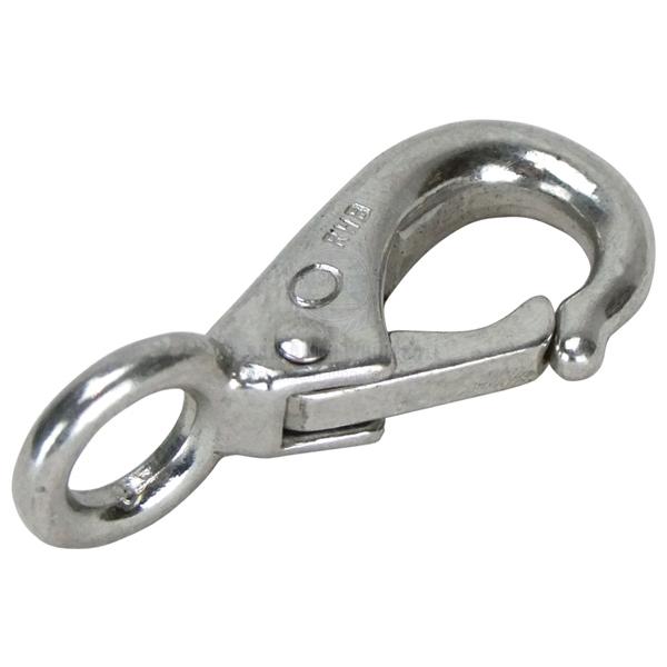 SNAP HOOKS - FIXED EYE - CAST STAINLESS STEEL