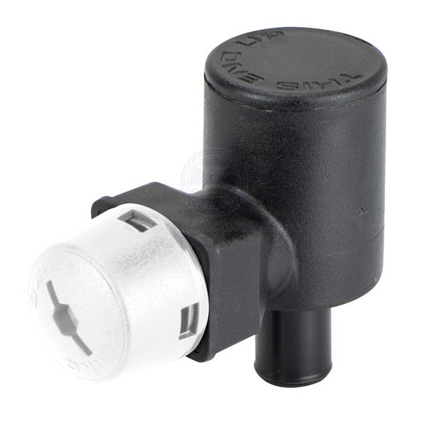 FUEL BREATHER WITH P-TRAP VENT VALVE