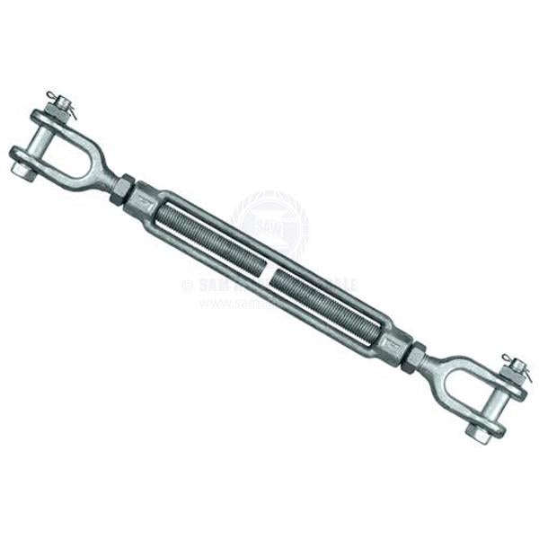 TURNBUCKLES - JAW & JAW - GRADE P GALVANISED