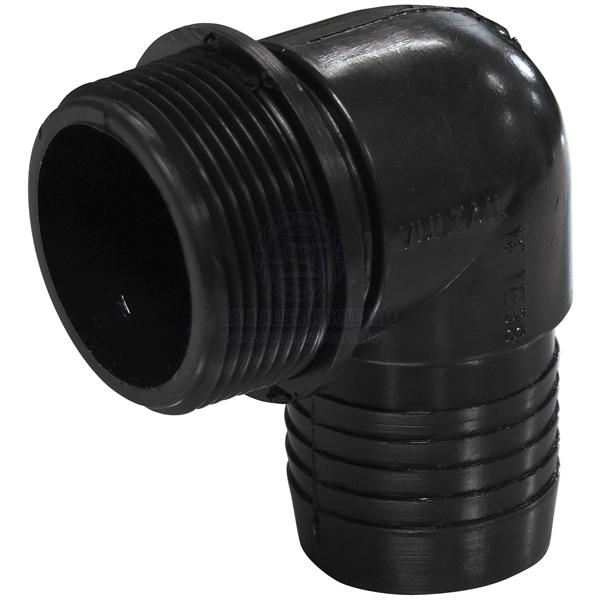 HOSE TAILS - 90° ELBOW - BSP MALE - POLYPROPYLENE