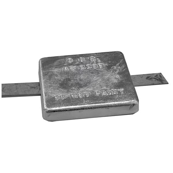 ANODES - ZINC SQUARE BLOCK WITH STRAP