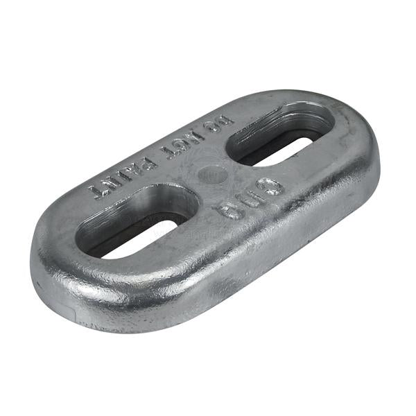 ANODES - ZINC OVAL BOLT-ON SLOTTED HOLES BLOCK