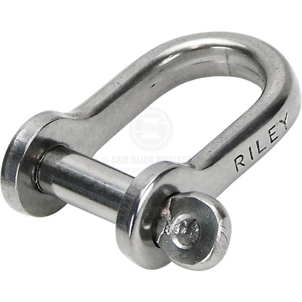 RILEY SHACKLES - STANDARD DEE - STAINLESS STEEL