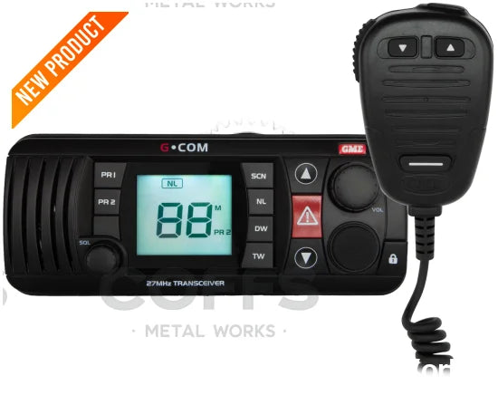 GX400B 27MHz Fixed Mount Marine Radio - Black Fixed communication
