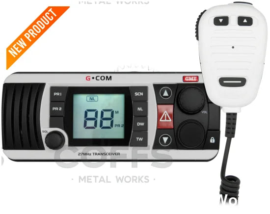 GX400W 27MHz Fixed Mount Marine Radio - White Fixed communication