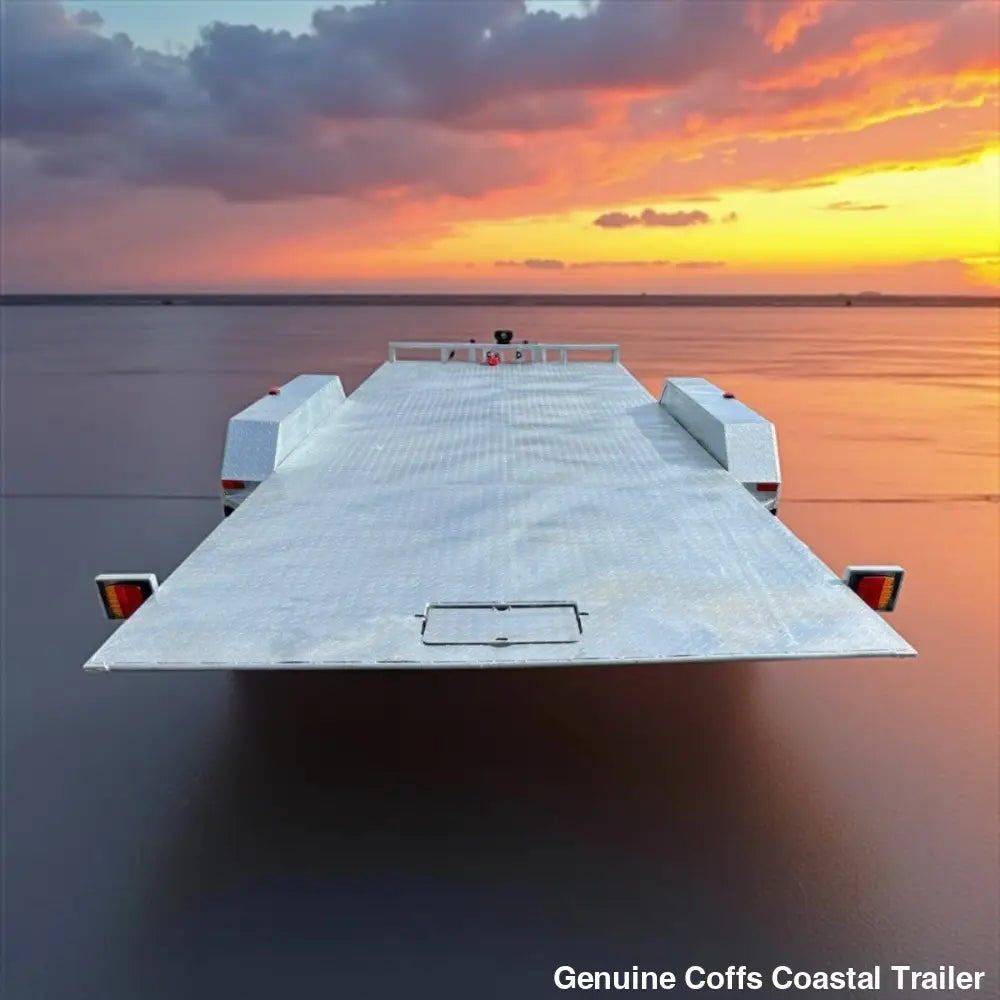Hydraulic Tilting Rampless Car & Machinery Trailer car trailer