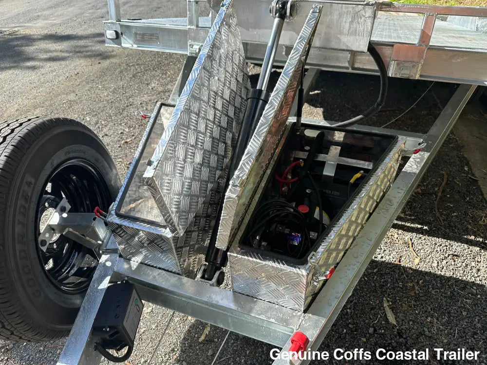 Hydraulic Tilting Rampless Car & Machinery Trailer car trailer
