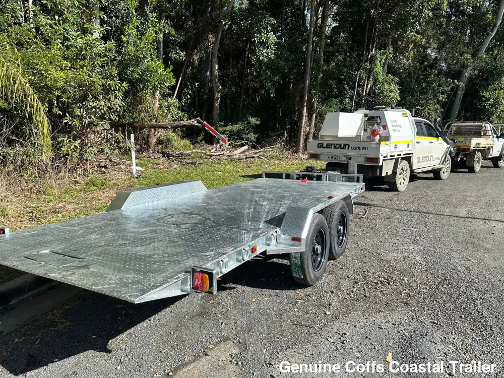 Hydraulic Tilting Rampless Car & Machinery Trailer car trailer