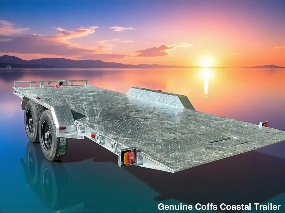 Hydraulic Tilting Rampless Car & Machinery Trailer car trailer