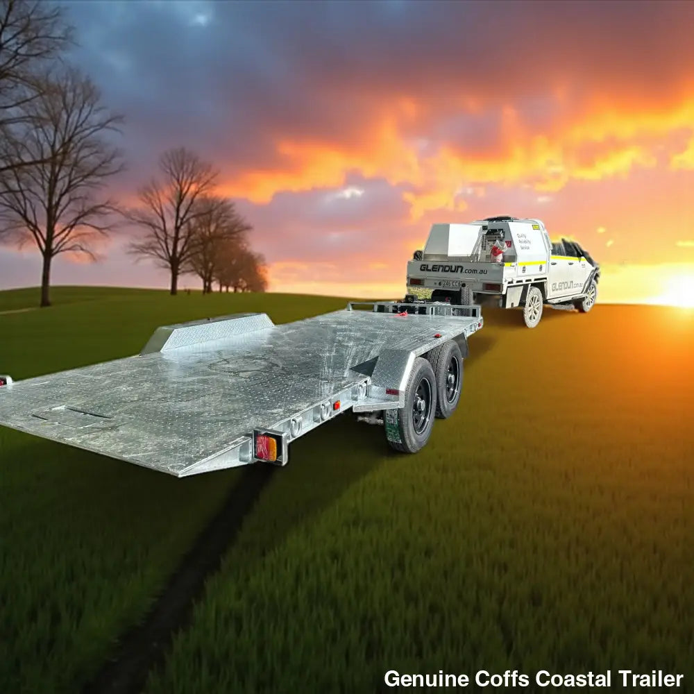 Hydraulic Tilting Rampless Car & Machinery Trailer car trailer