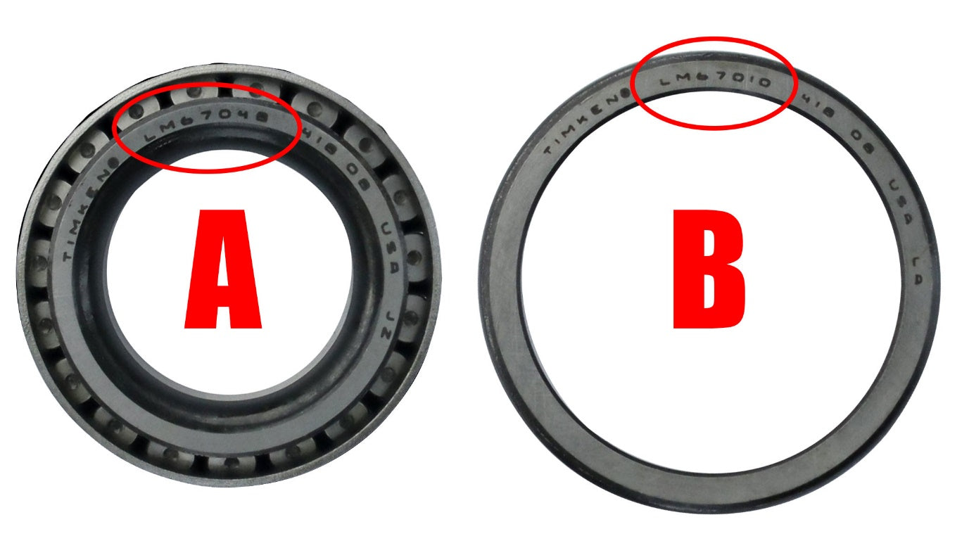 Replacement axles bearings and hubs