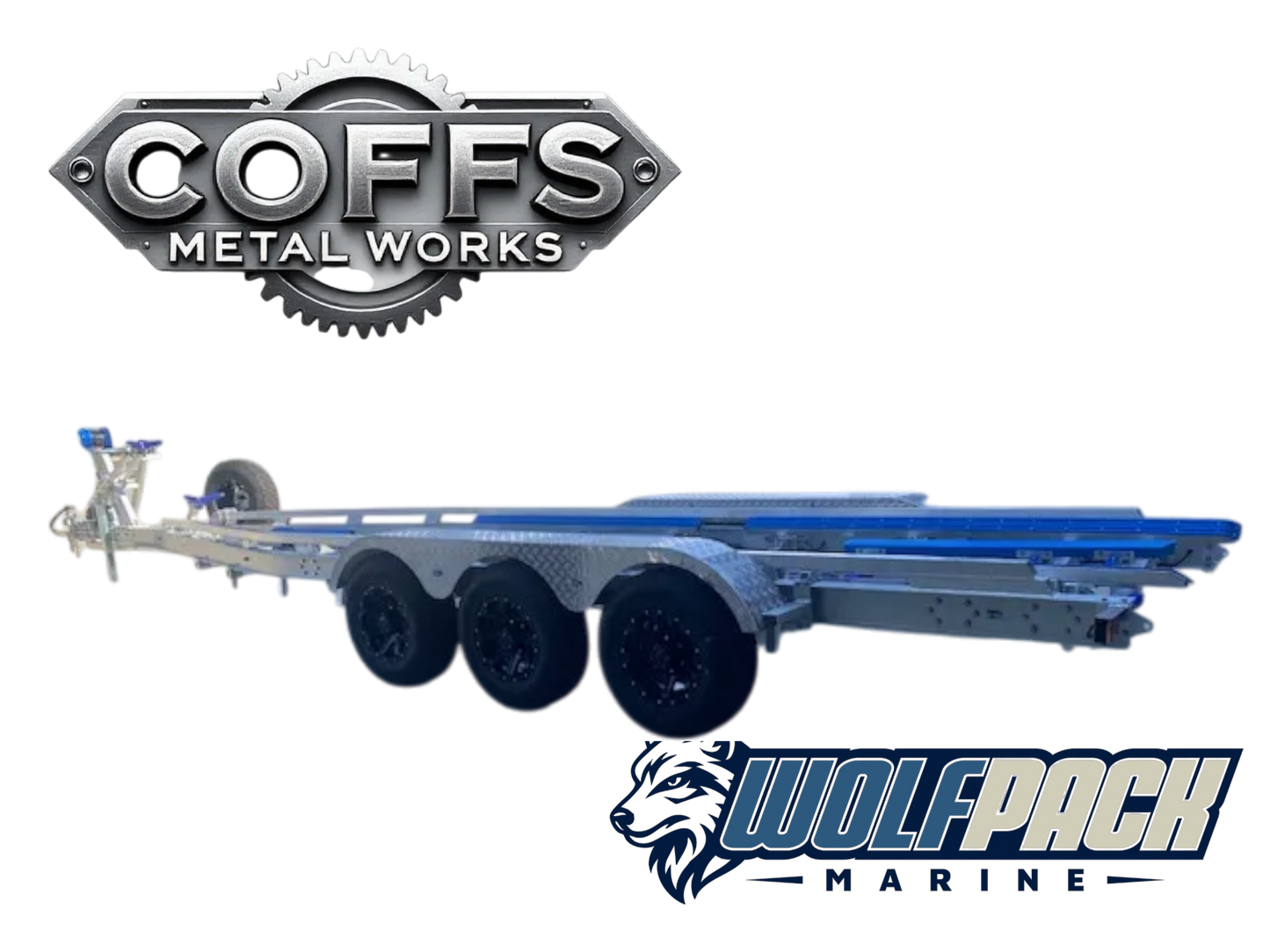 Wolf Pack Marine WP2830 – Alloy Dual Axle Boat Trailer (4.5T)
