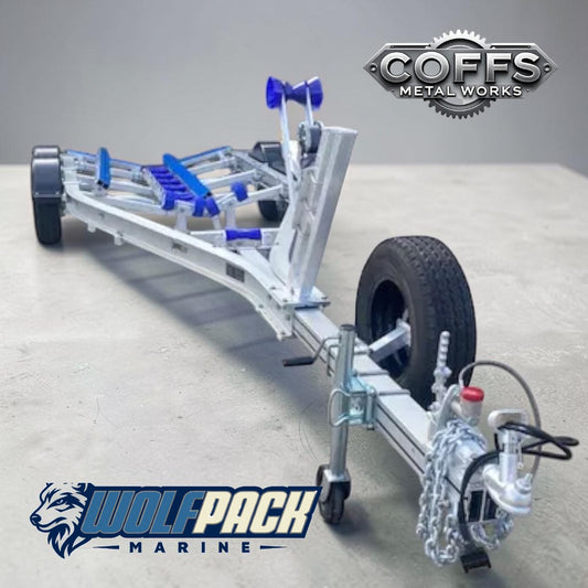 WP1921 Alloy dual axle, suits boats 5.4m to 6m. 2000kg