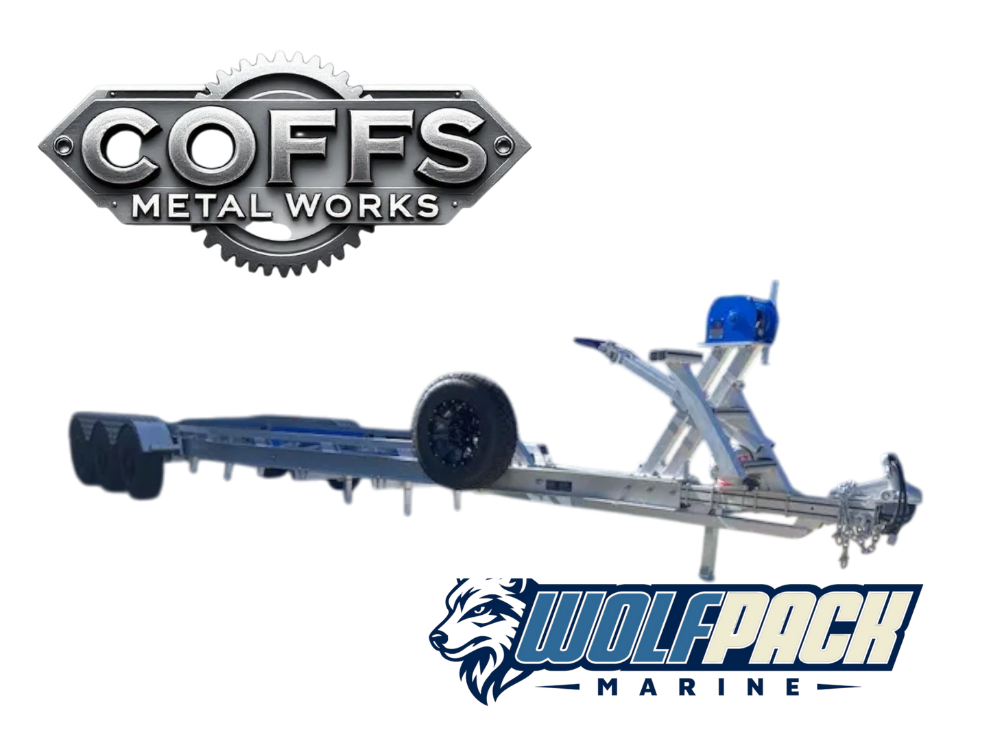 Wolf Pack Marine WP3033 – Alloy Tri‑Axle Boat Trailer (4.5T)