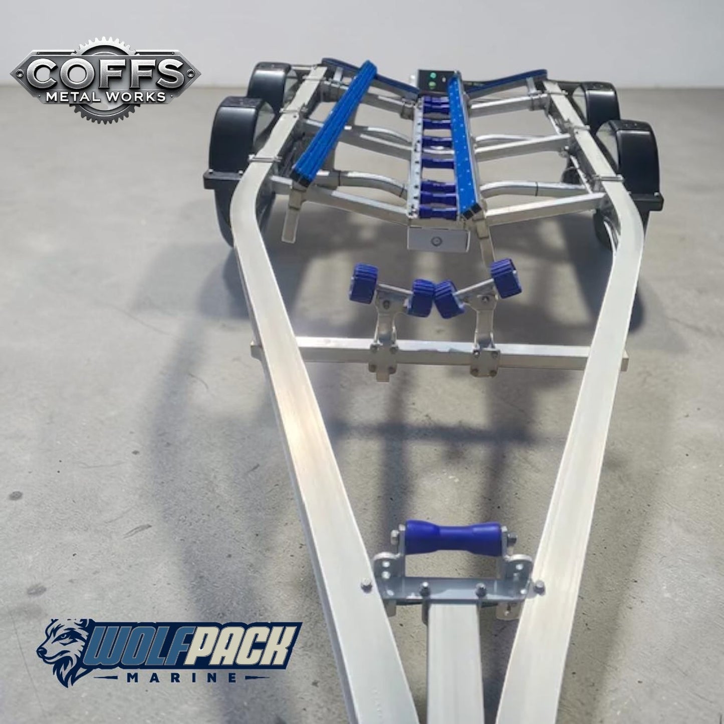 WP1921 Alloy dual axle, suits boats 5.4m to 6m. 2000kg