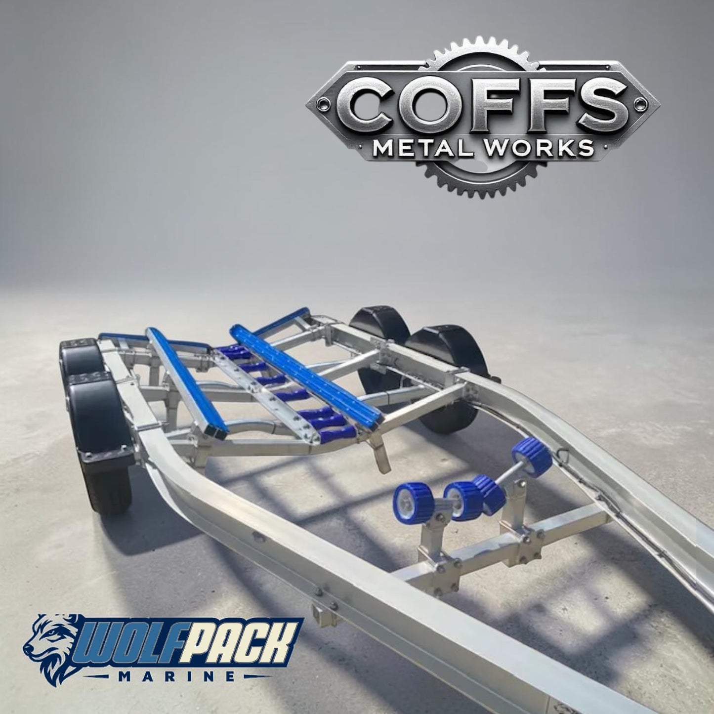 WP1921 Alloy dual axle, suits boats 5.4m to 6m. 2000kg