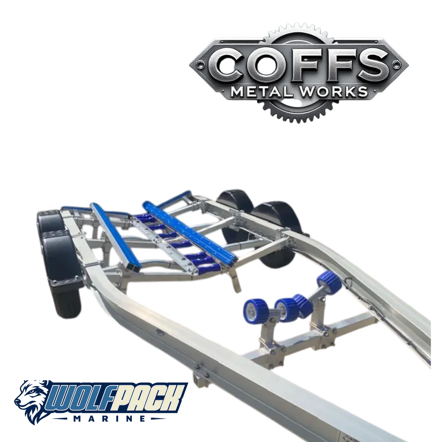 WP1921 Alloy dual axle, suits boats 5.4m to 6m. 2000kg