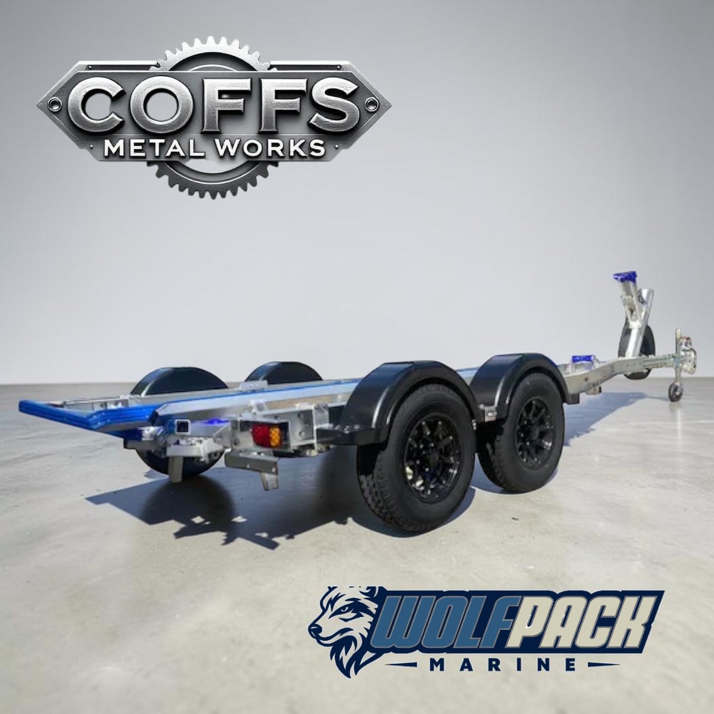 WP1921 Alloy dual axle, suits boats 5.4m to 6m. 2000kg