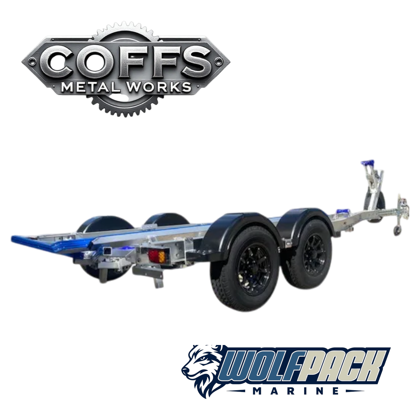 WP1921 Alloy dual axle, suits boats 5.4m to 6m. 2000kg