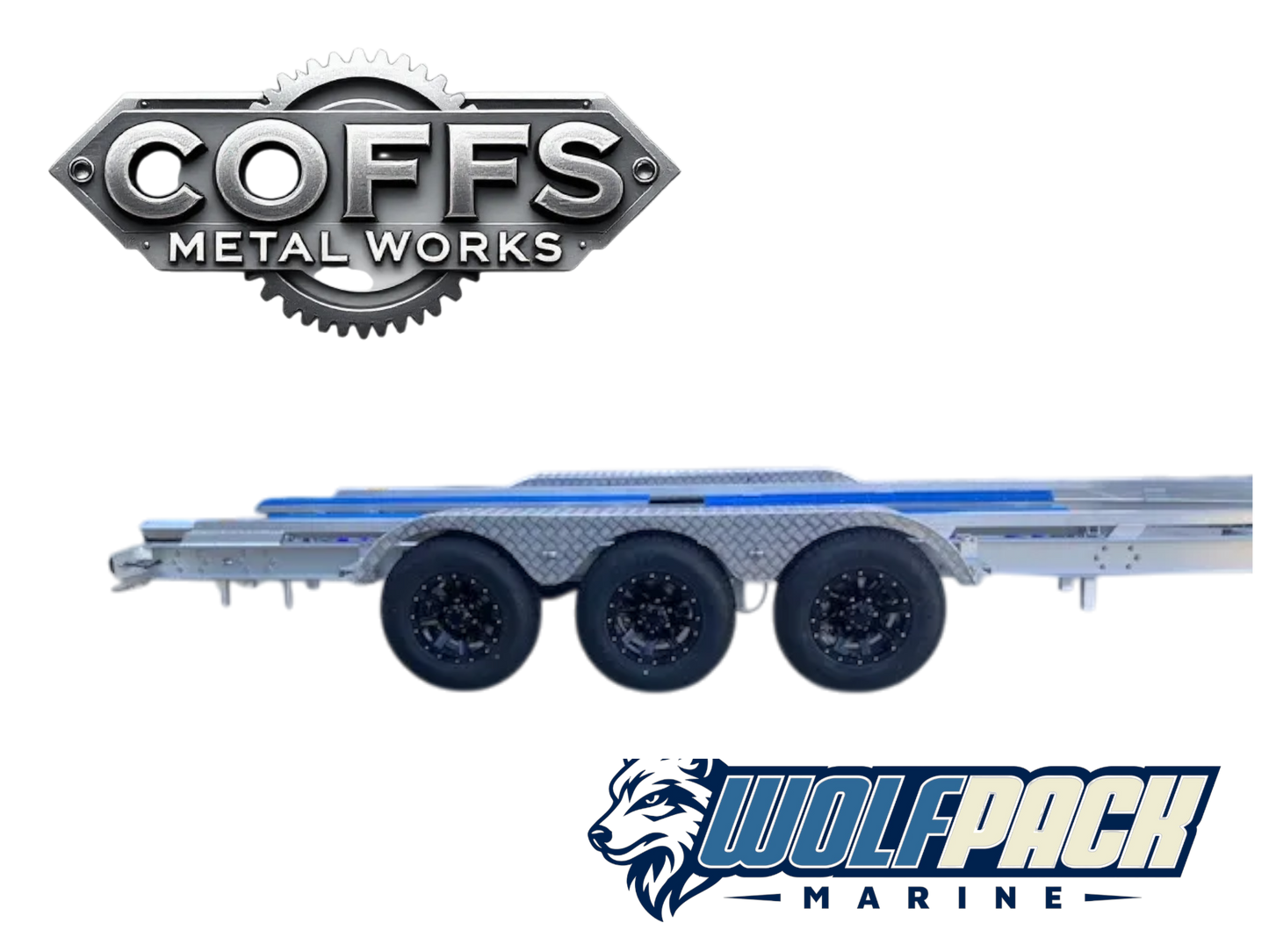 Wolf Pack Marine WP2830 – Alloy Dual Axle Boat Trailer (4.5T)