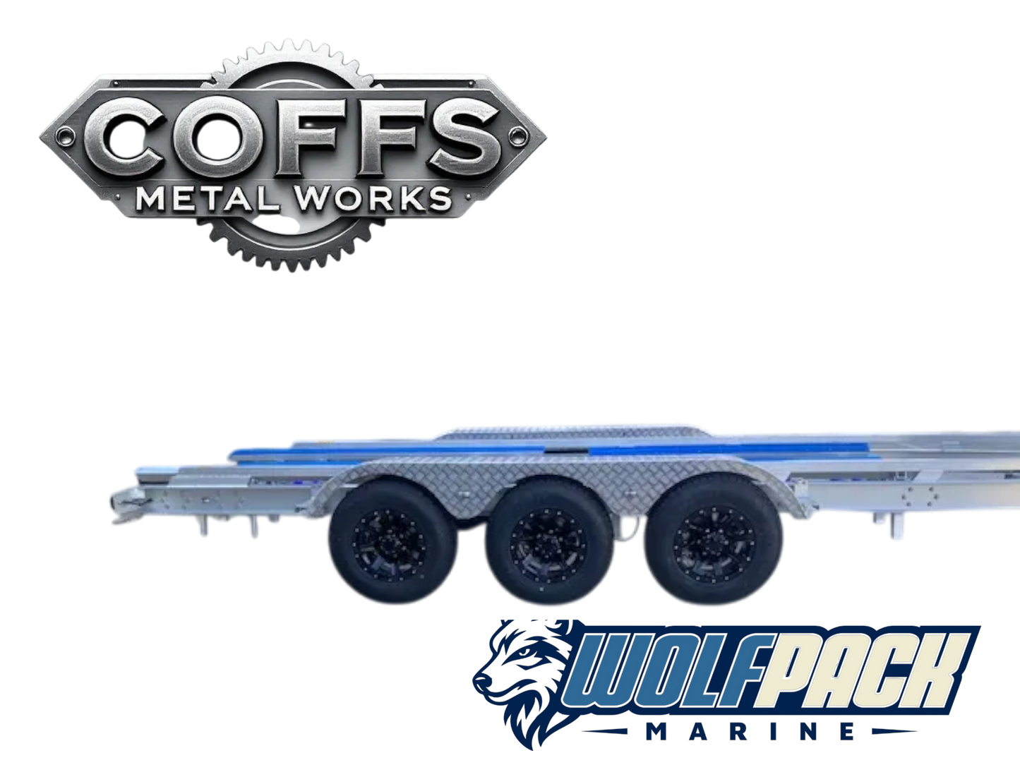 Wolf Pack Marine WP3033 – Alloy Tri‑Axle Boat Trailer (4.5T)