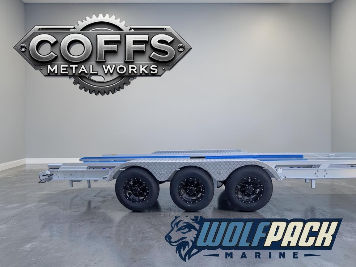 Wolf Pack Marine WP3033 – Alloy Tri‑Axle Boat Trailer (4.5T)