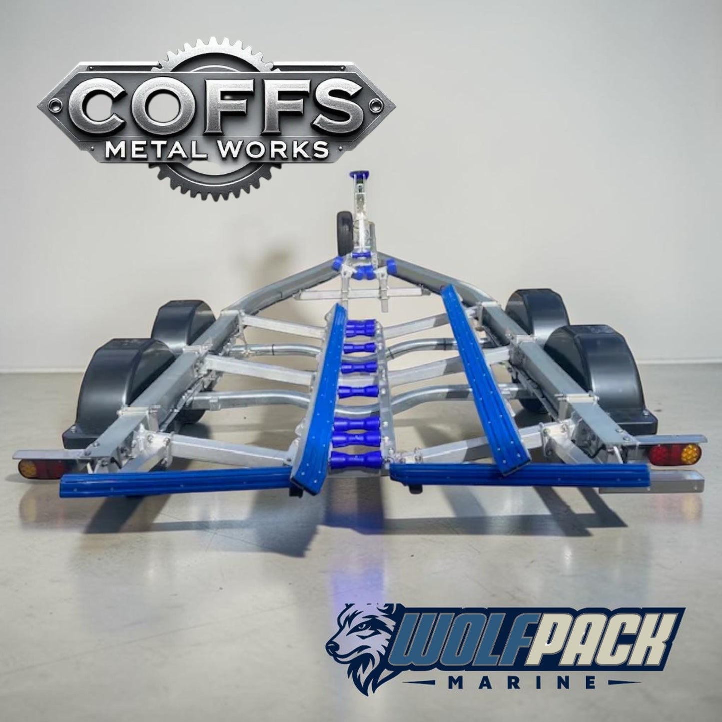 WP1921 Alloy dual axle, suits boats 5.4m to 6m. 2000kg