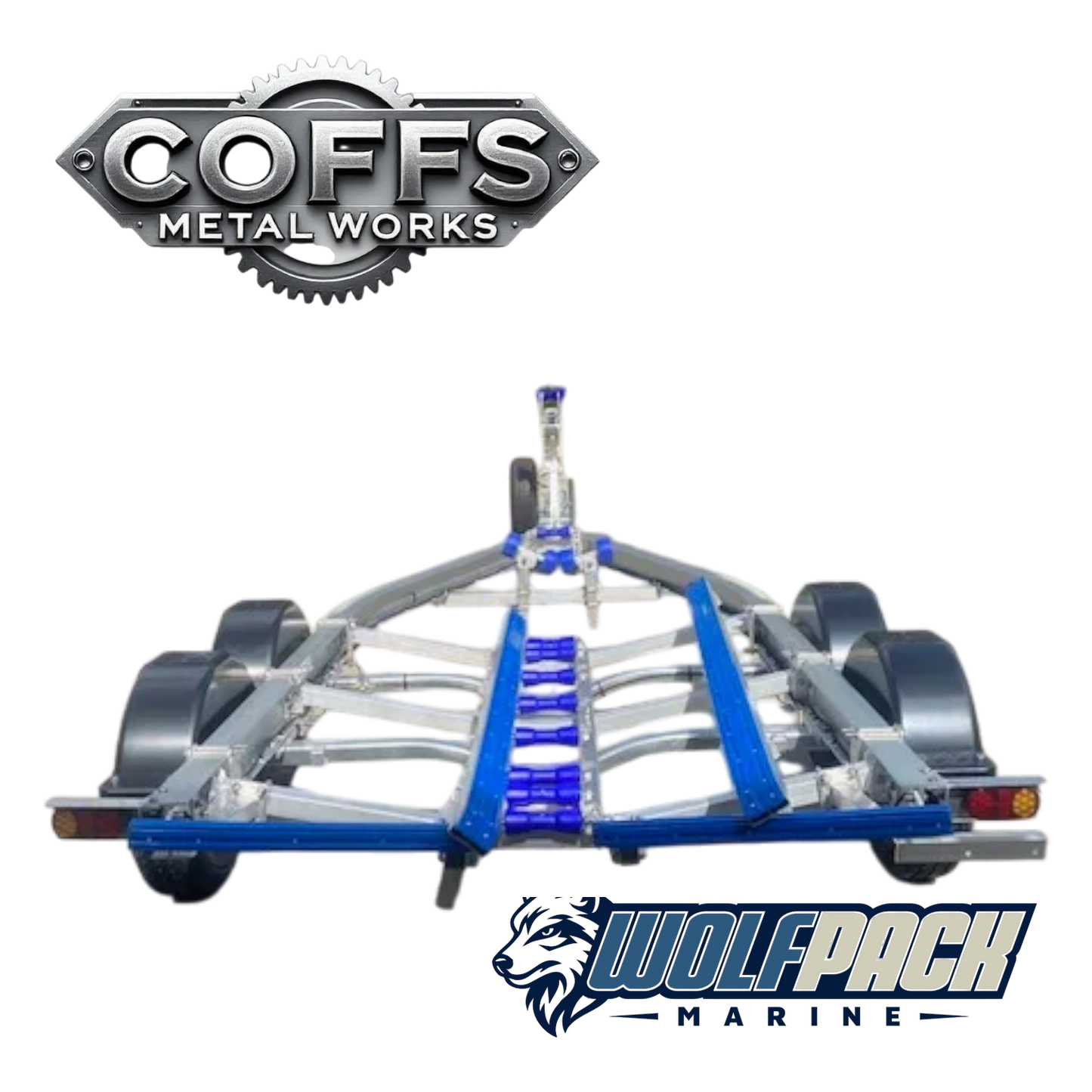 WP1921 Alloy dual axle, suits boats 5.4m to 6m. 2000kg