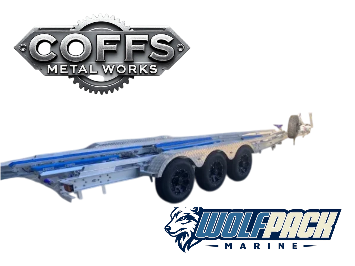 Wolf Pack Marine WP2830 – Alloy Dual Axle Boat Trailer (4.5T)