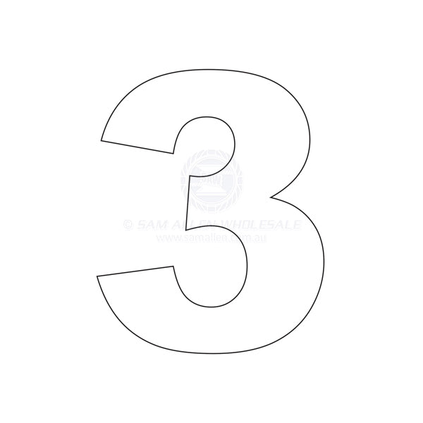 NUMBERS - 3 INCH (76MM)