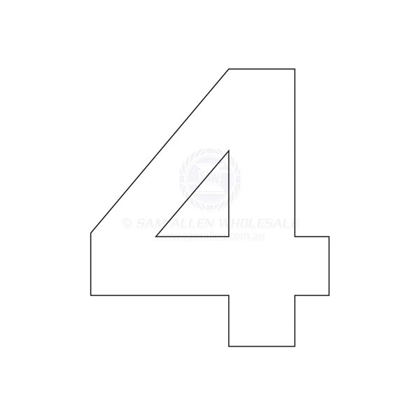 NUMBERS - 4 INCH (101MM)