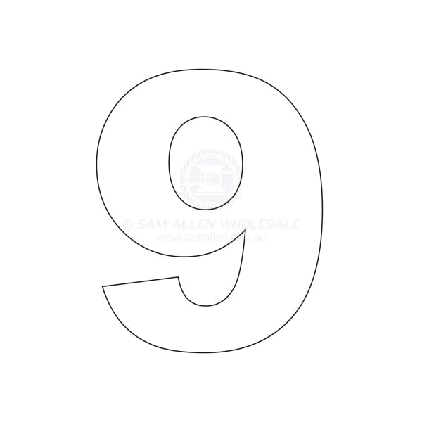 NUMBERS - 8 INCH (203MM)