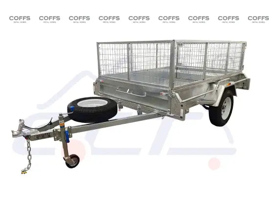 NON GENUINE 7×4 Premium Tilt Box Trailer With 7 Leaf Springs and Jockey Wheel ATM 750kg Box Trailer