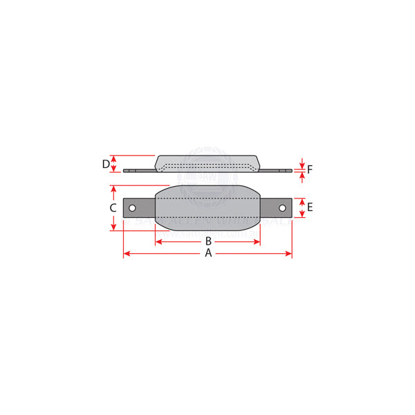 ANODES - ZINC OVAL RIVIERA AFTERMARKET