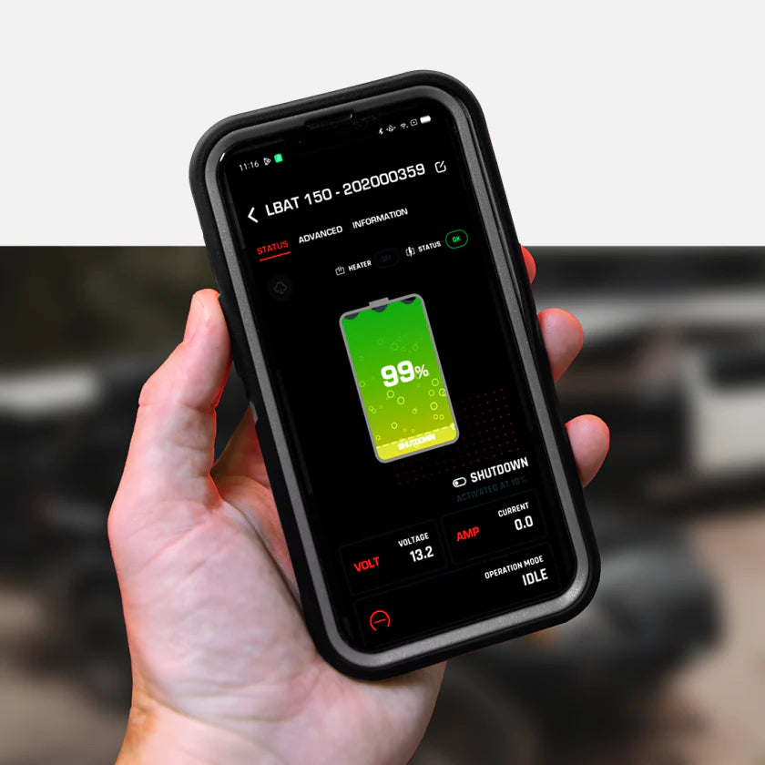 Alpha150 12V 150Ah Lithium Battery power managment