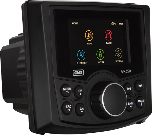 Bluetooth AM/FM Marine Stereo - Black GR350BTB