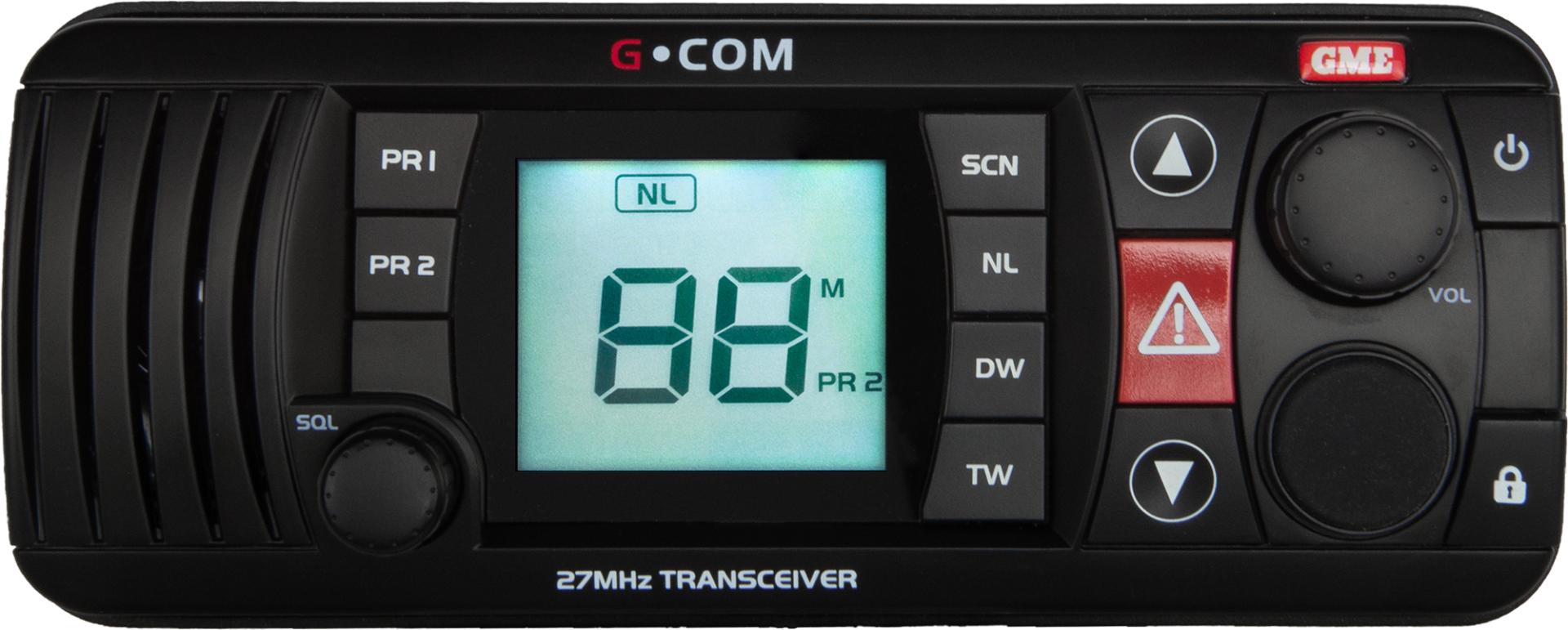 GX400B 27MHz Fixed Mount Marine Radio - Black Fixed communication