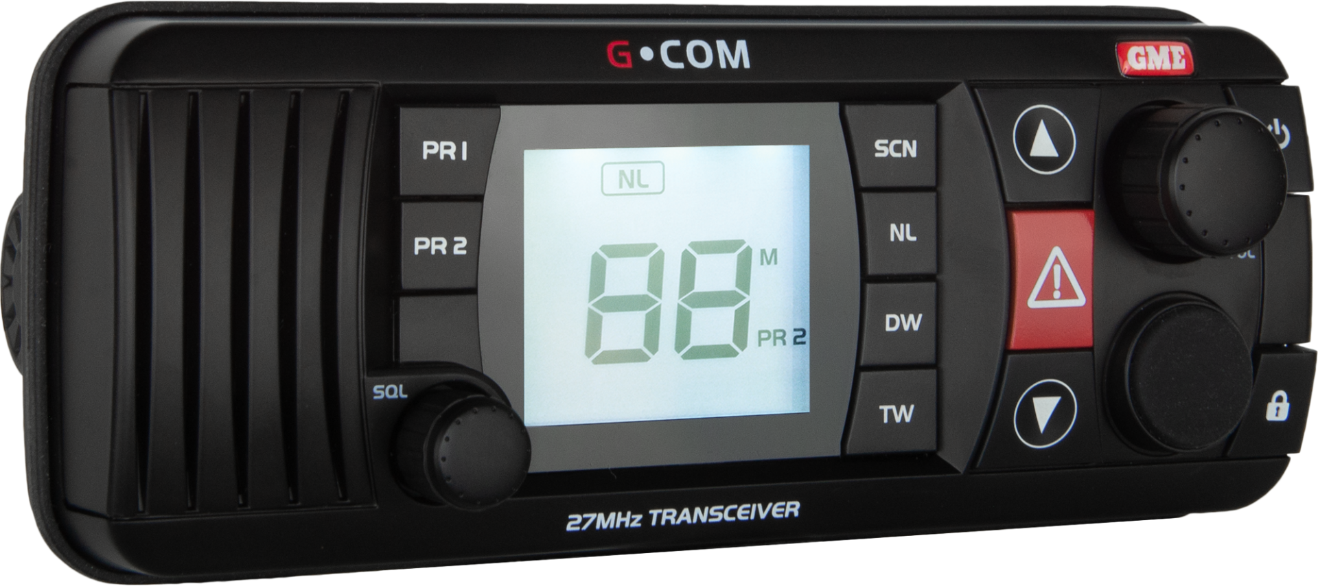 GX400B 27MHz Fixed Mount Marine Radio - Black Fixed communication