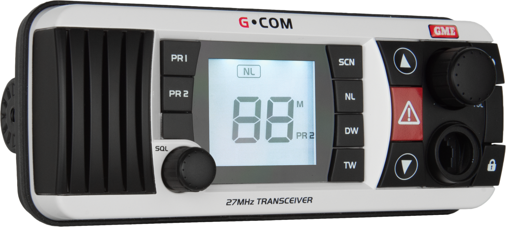 GX400W 27MHz Fixed Mount Marine Radio - White Fixed communication