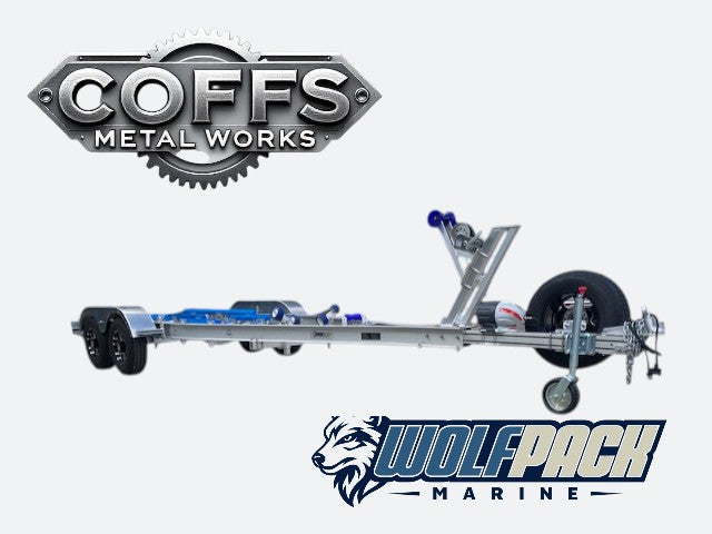 WP2022 Alloy dual axle trailer suits boats 6m to 6.5m