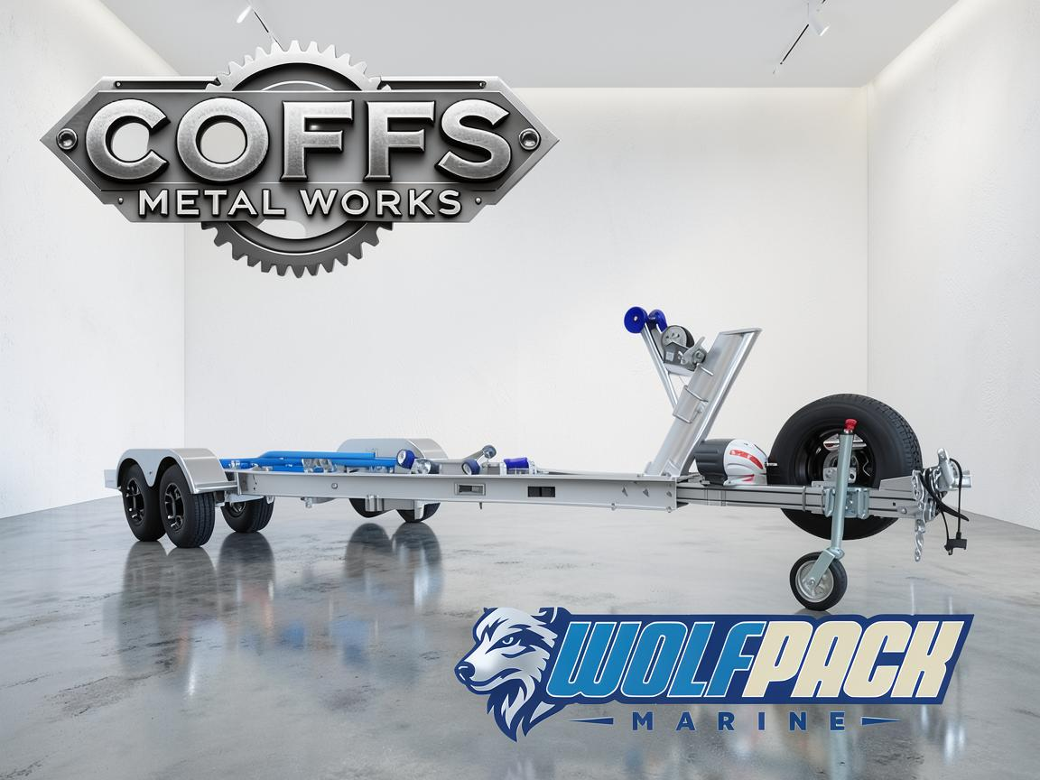 WP2022 Alloy dual axle trailer suits boats 6m to 6.5m