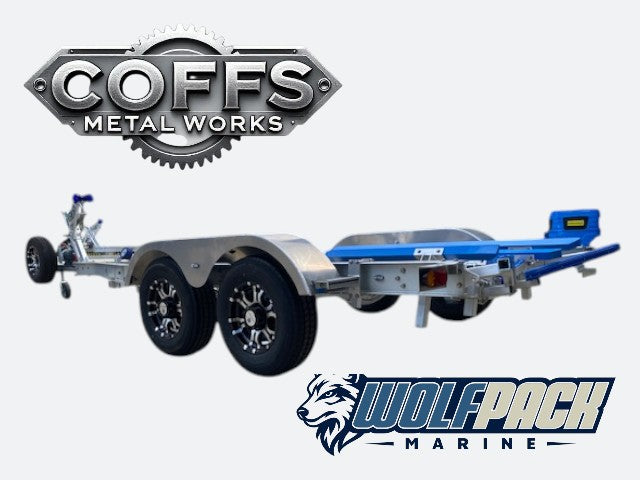 WP2022 Alloy dual axle trailer suits boats 6m to 6.5m