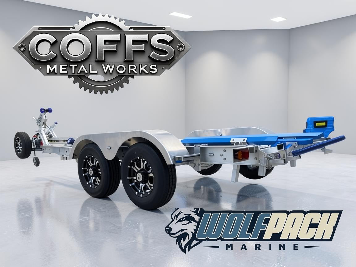 WP2022 Alloy dual axle trailer suits boats 6m to 6.5m