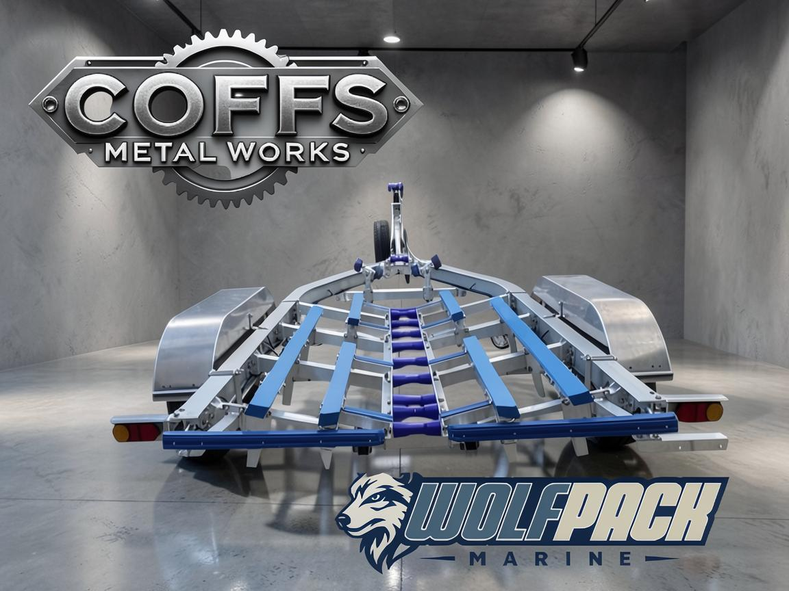 WP2022 Alloy dual axle trailer suits boats 6m to 6.5m