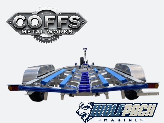 WP2022 Alloy dual axle trailer suits boats 6m to 6.5m